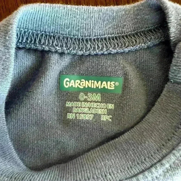 Lot of 2. Bodysuits for Boys. Garanimals and Baby GAP Grey and Blue 0-3 Months - Picture 13 of 14